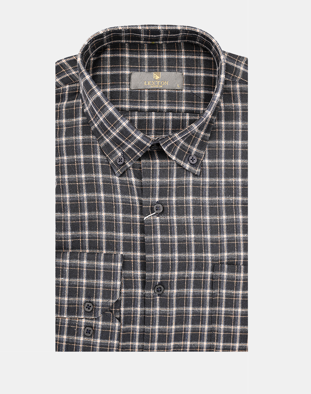 LEXTON ΠΟΥΚΑΜΙΣΟ 70% COTTON-30% POL. 11.36.NICE-NAVY NavyBlue