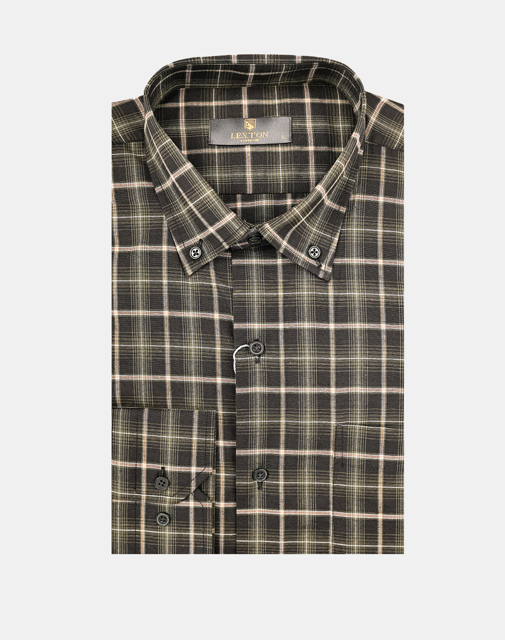 LEXTON ΠΟΥΚΑΜΙΣΟ 50% COTTON-50% POL. 11.36.METZ-OLIVE Olive