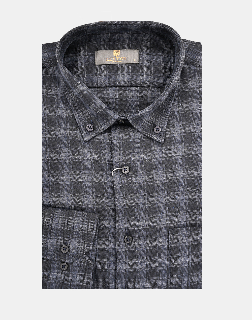 LEXTON ΠΟΥΚΑΜΙΣΟ 70% COTTON-30% POL. 11.36.RENNES-NAVY NavyBlue