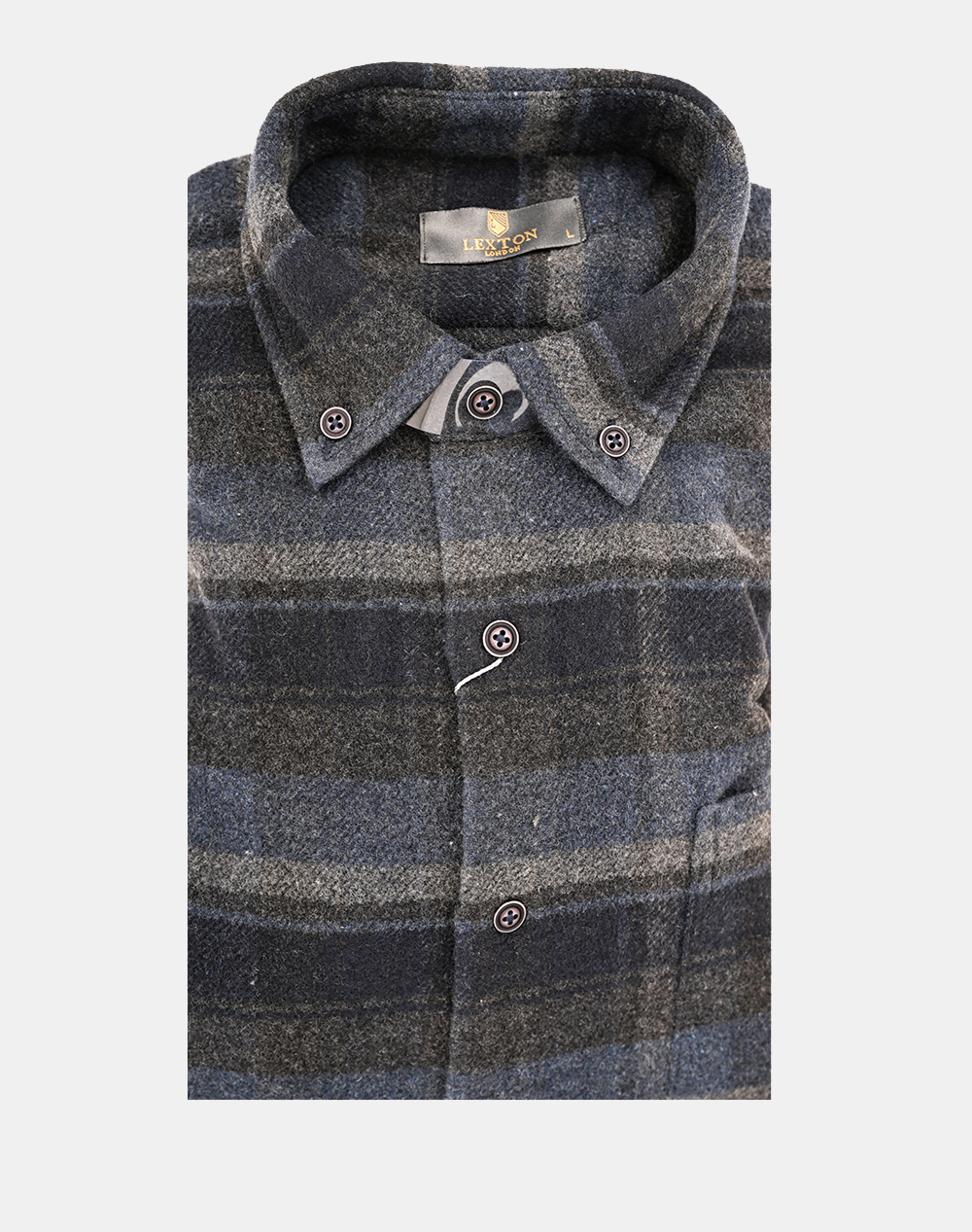 LEXTON ΠΟΥΚΑΜΙΣΟ OVER 70% COTTON-30% POL. 43.36.OSLO OVER-NAVY NavyBlue