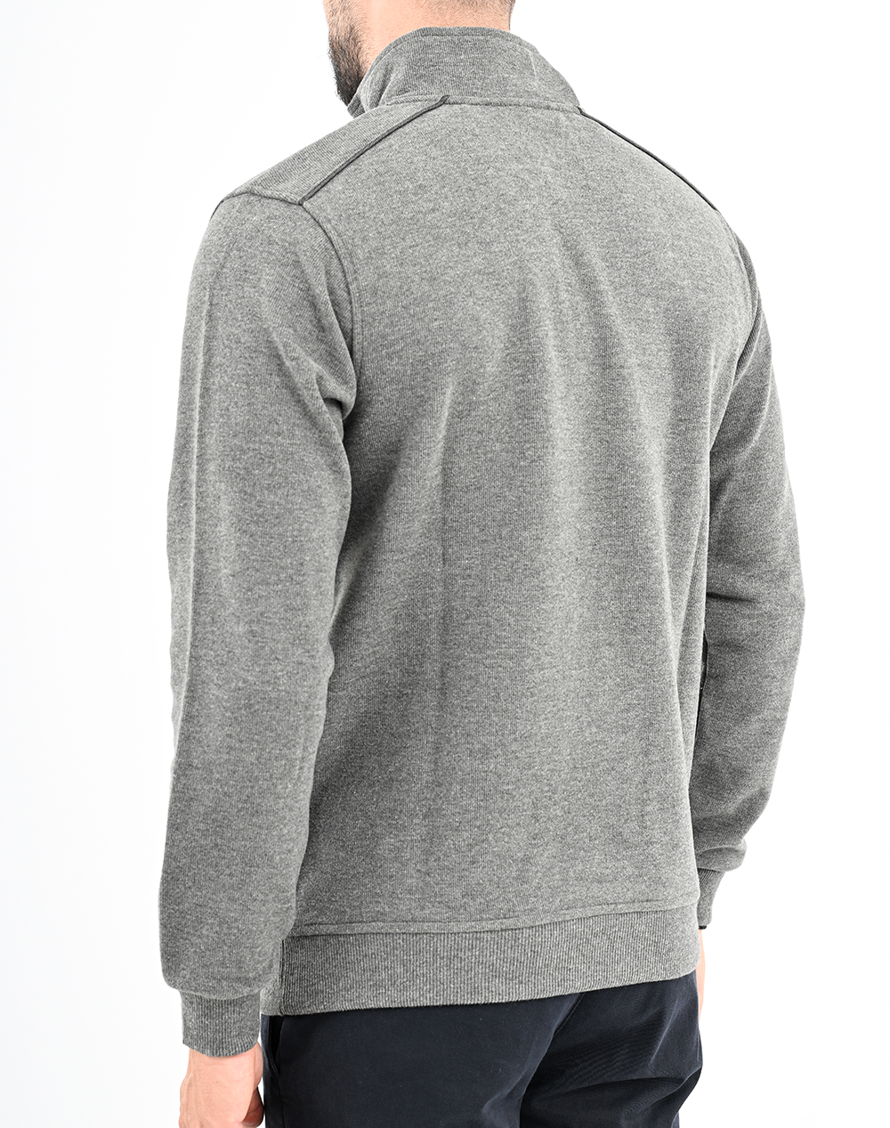 LEXTON ΦΟΥΤΕΡ POLO ZIP 70%ΒΑΜΒΑΚΙ-30%ΠΟΛ. 13.36.MARINE ZIP W"25-GREY Gray φωτογραφία