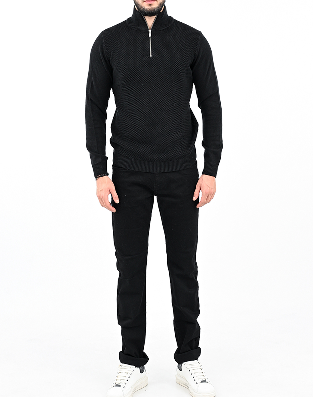 MARCUS Adult Men Knitwear 1040306-9098 Black φωτογραφία