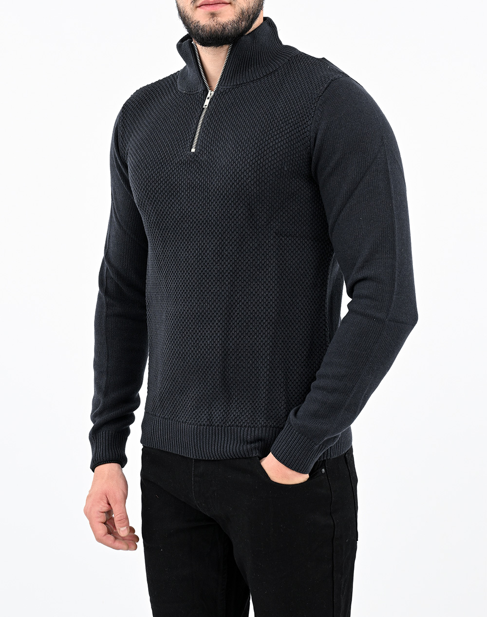 MARCUS Adult Men Knitwear 1040306-7105 DarkBlue