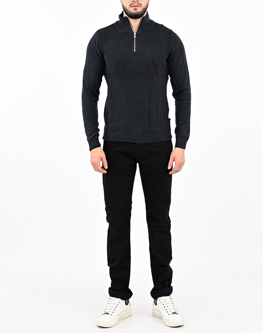 MARCUS Adult Men Knitwear 1040306-7105 DarkBlue φωτογραφία