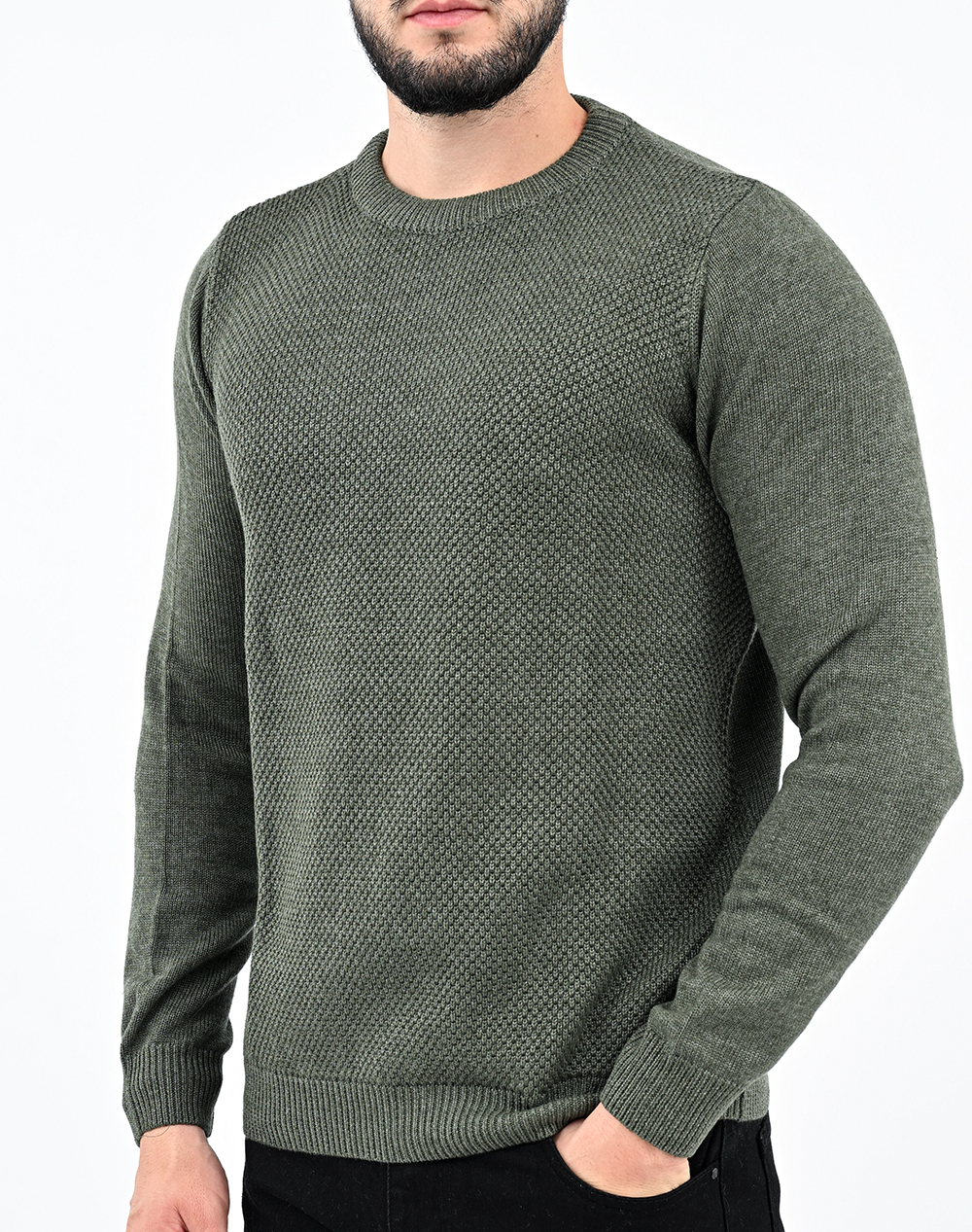 MARCUS Adult Men Knitwear 1040304-5532 Khaki