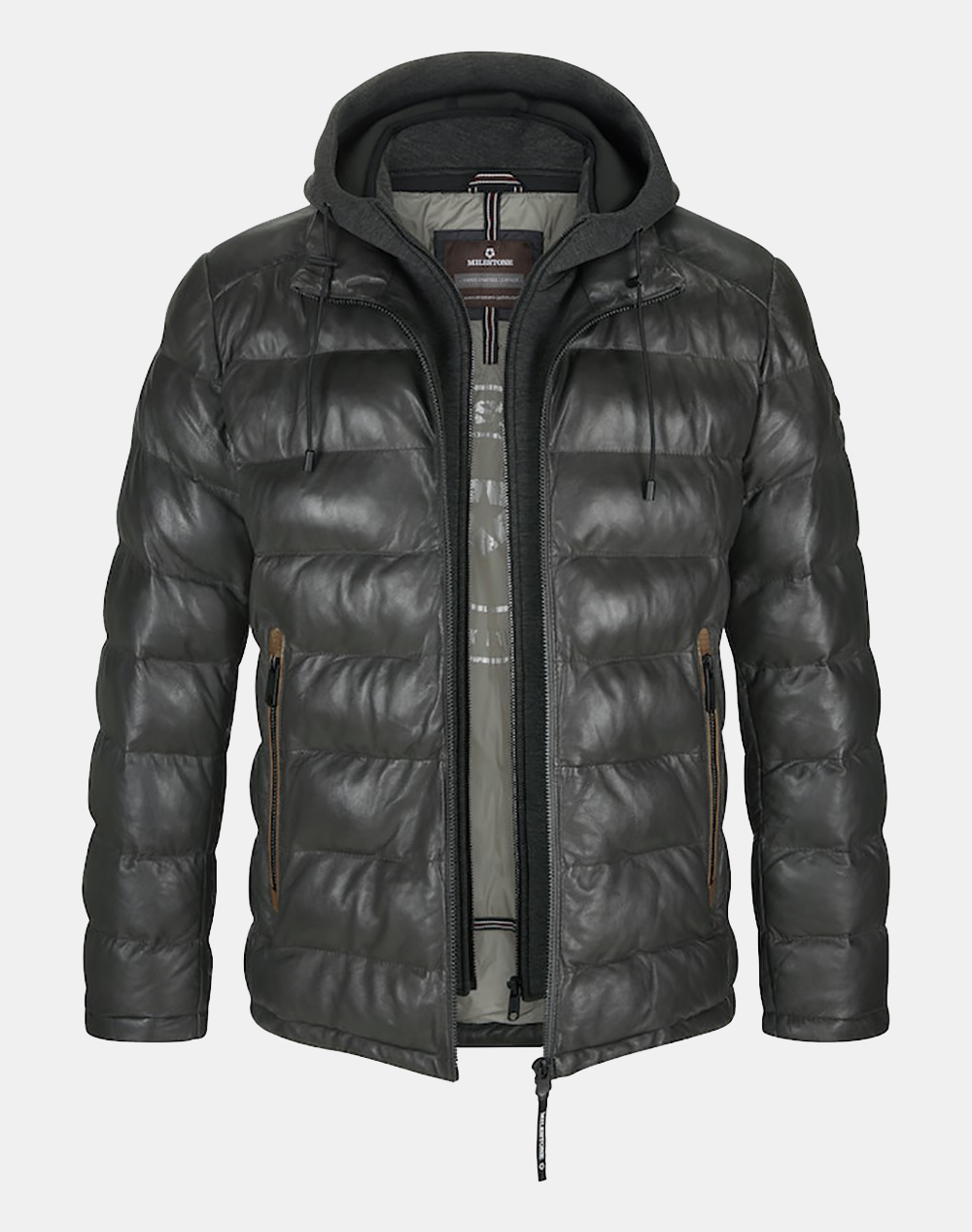 MILESTONE He-Lederjacke Nappa 53101921360-79 DarkGray φωτογραφία