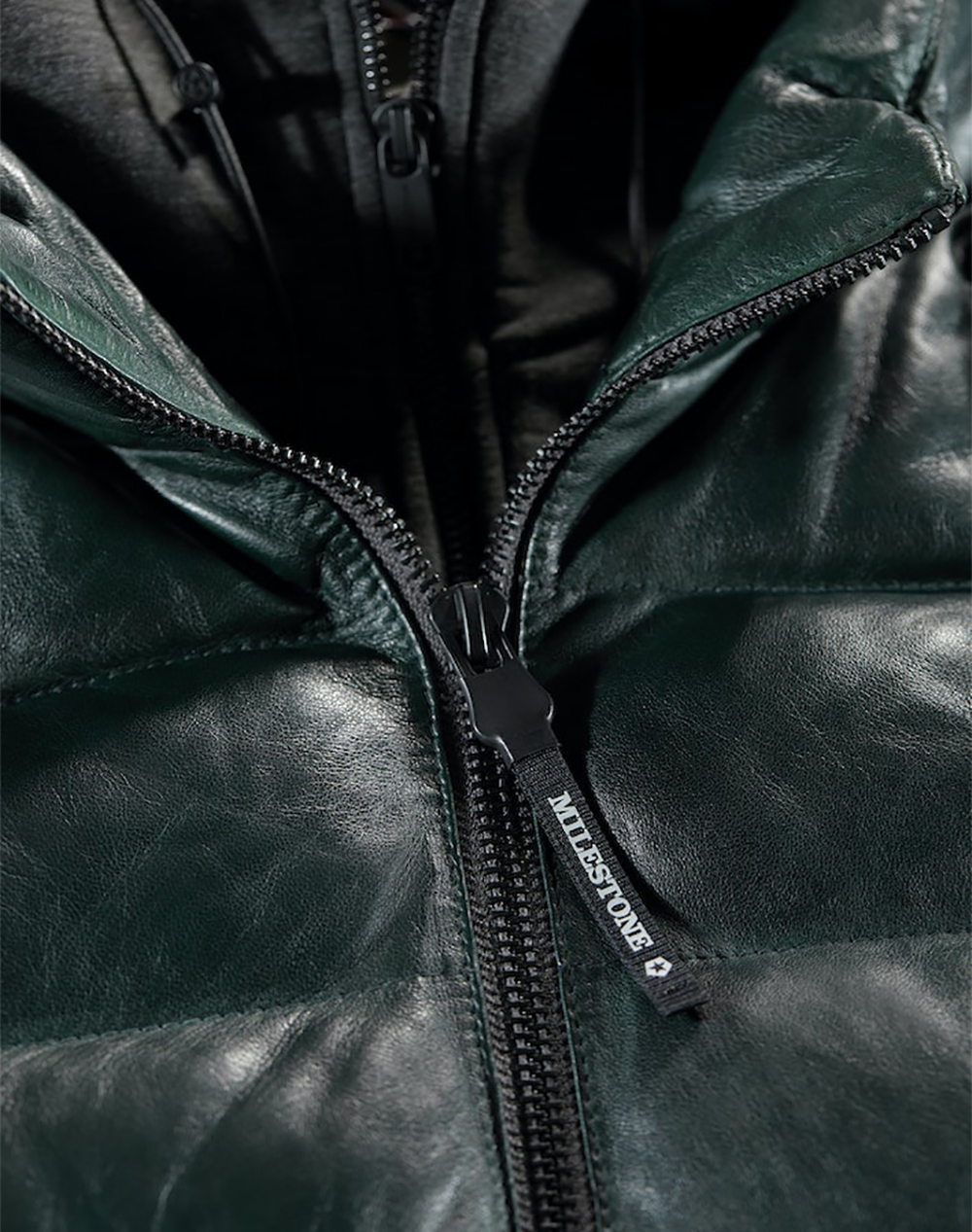 MILESTONE He-Lederjacke Nappa 53101921360-49 DarkGreen φωτογραφία