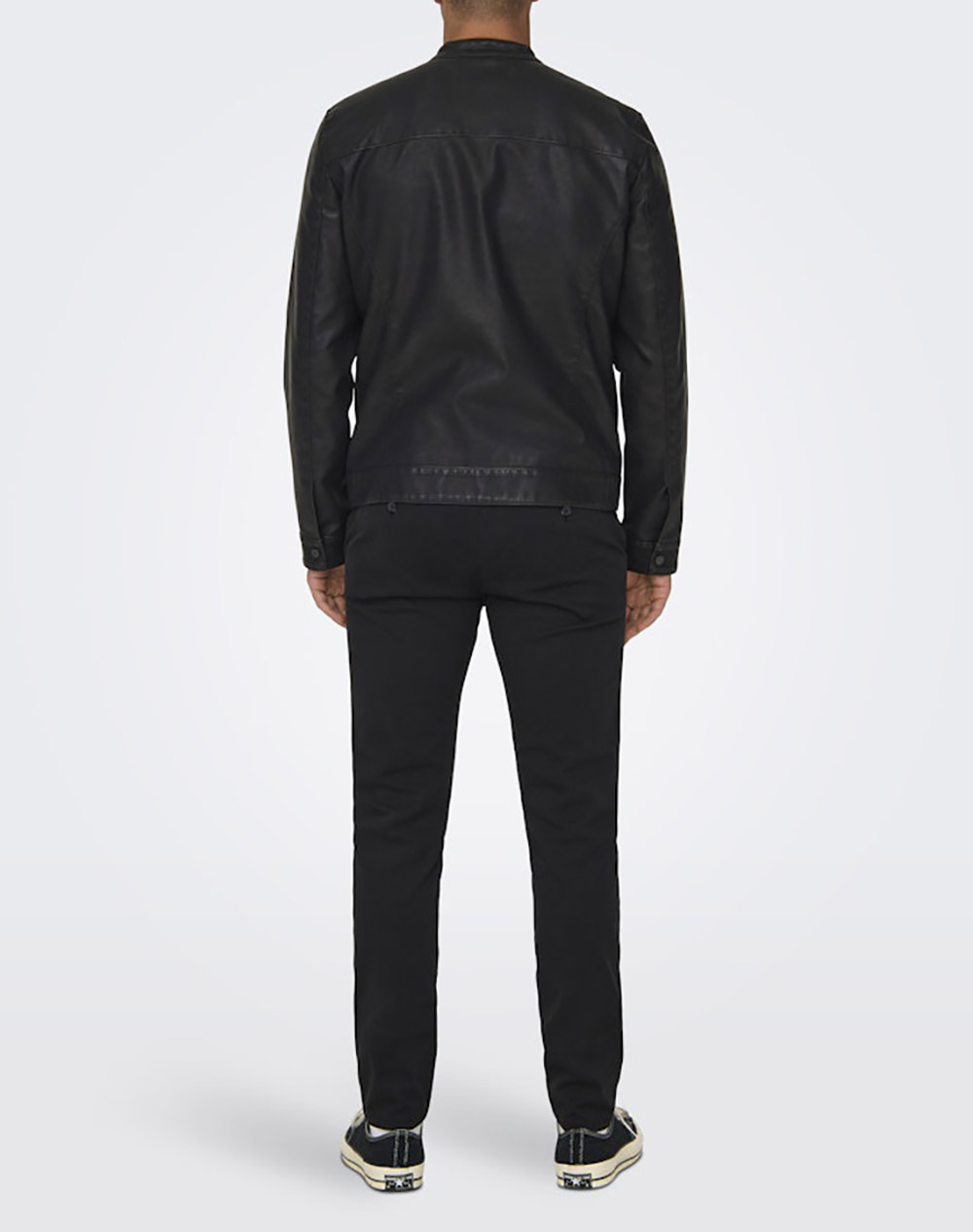 ONLY&SONS ONSMIKE PU RACER JACKET OTW NOOS 22012339-BLACK Black φωτογραφία