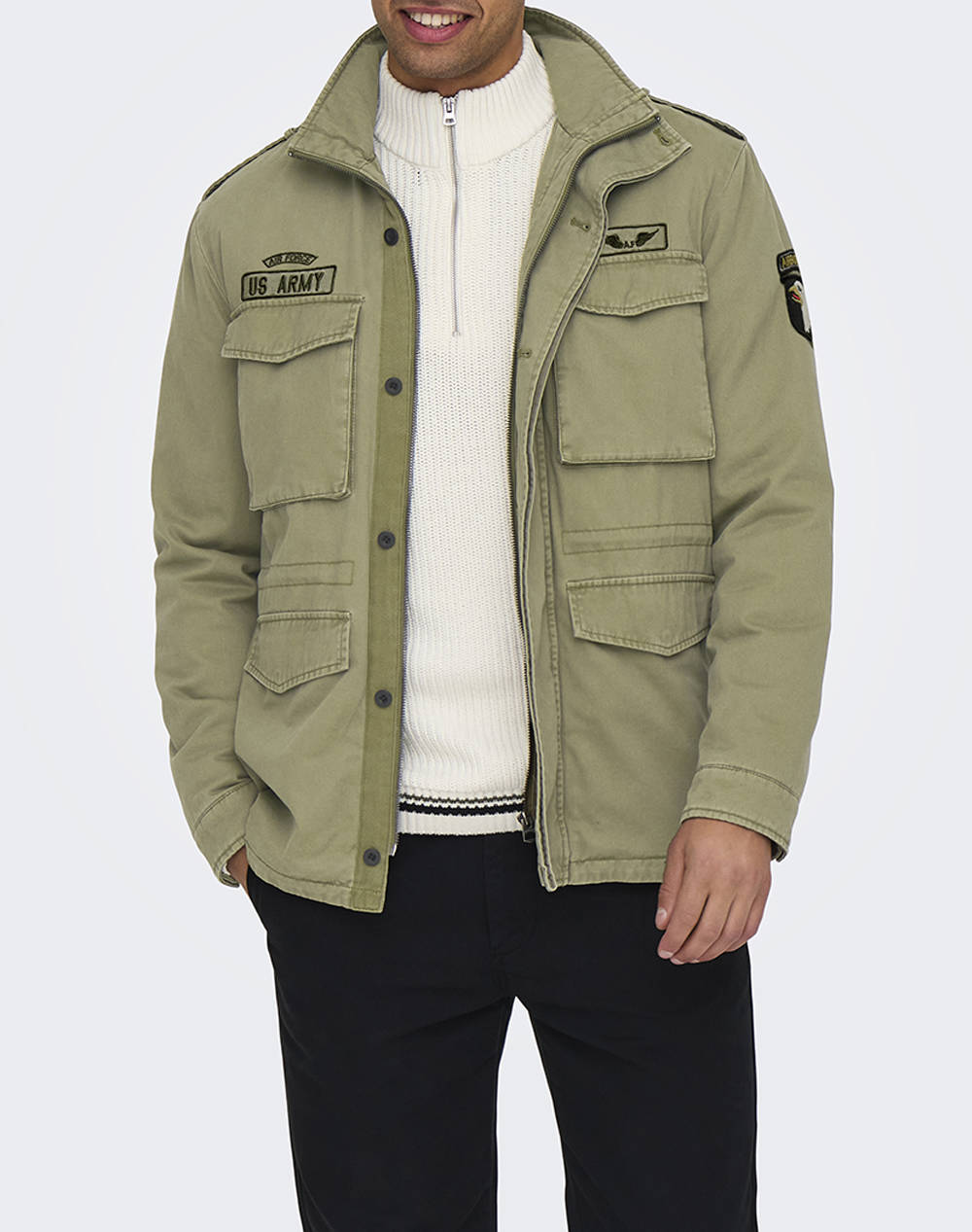 ONLY&SONS ONSGEO FIELD JACKET OTW 22030488-Olive NightEAGEL Olive