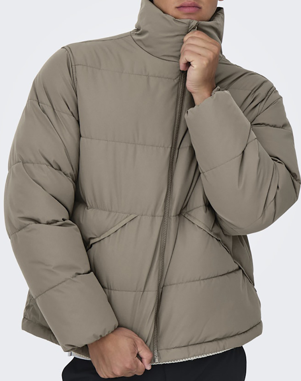 ONLY&SONS ONSPACK LIFE PUFFER JACKET OTW 22034718-Walnut Khaki φωτογραφία