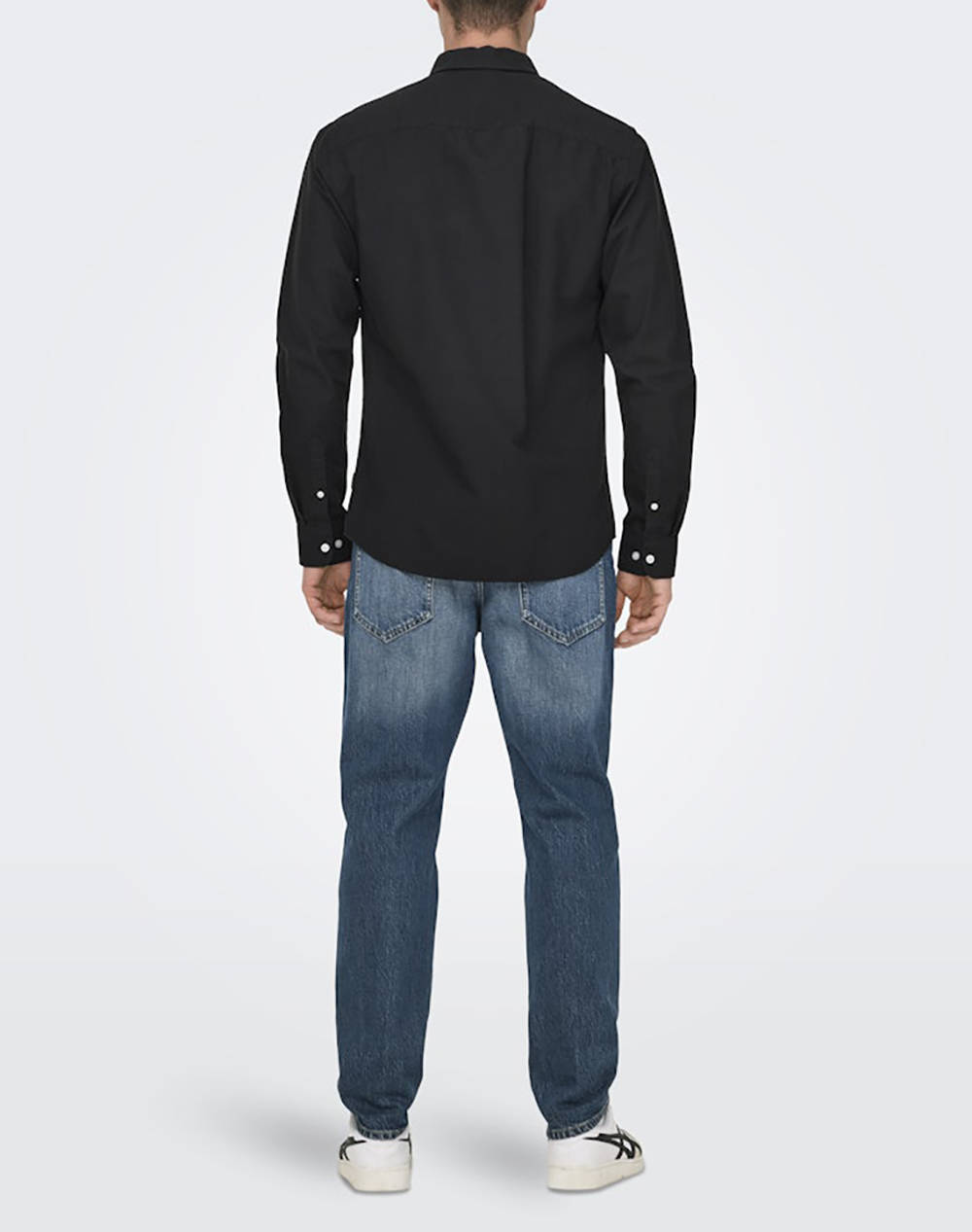 ONLY&SONS ONSALVARO SLIM LS OXFORD SHIRT NOOS FRML 22006479-BLACK Black φωτογραφία