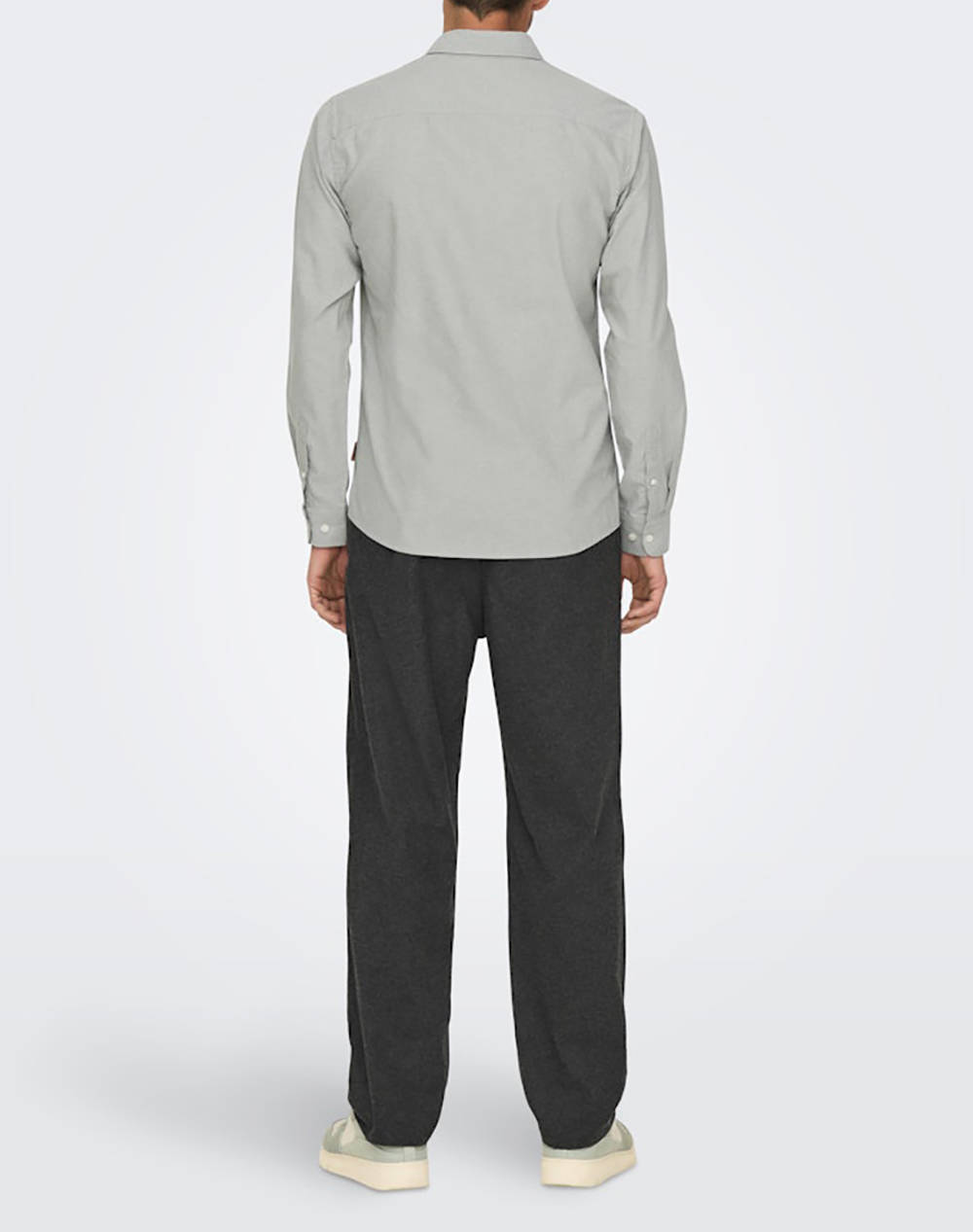 ONLY&SONS ONSALVARO SLIM LS OXFORD SHIRT NOOS FRML 22006479-SEA SPRAY LightGray φωτογραφία