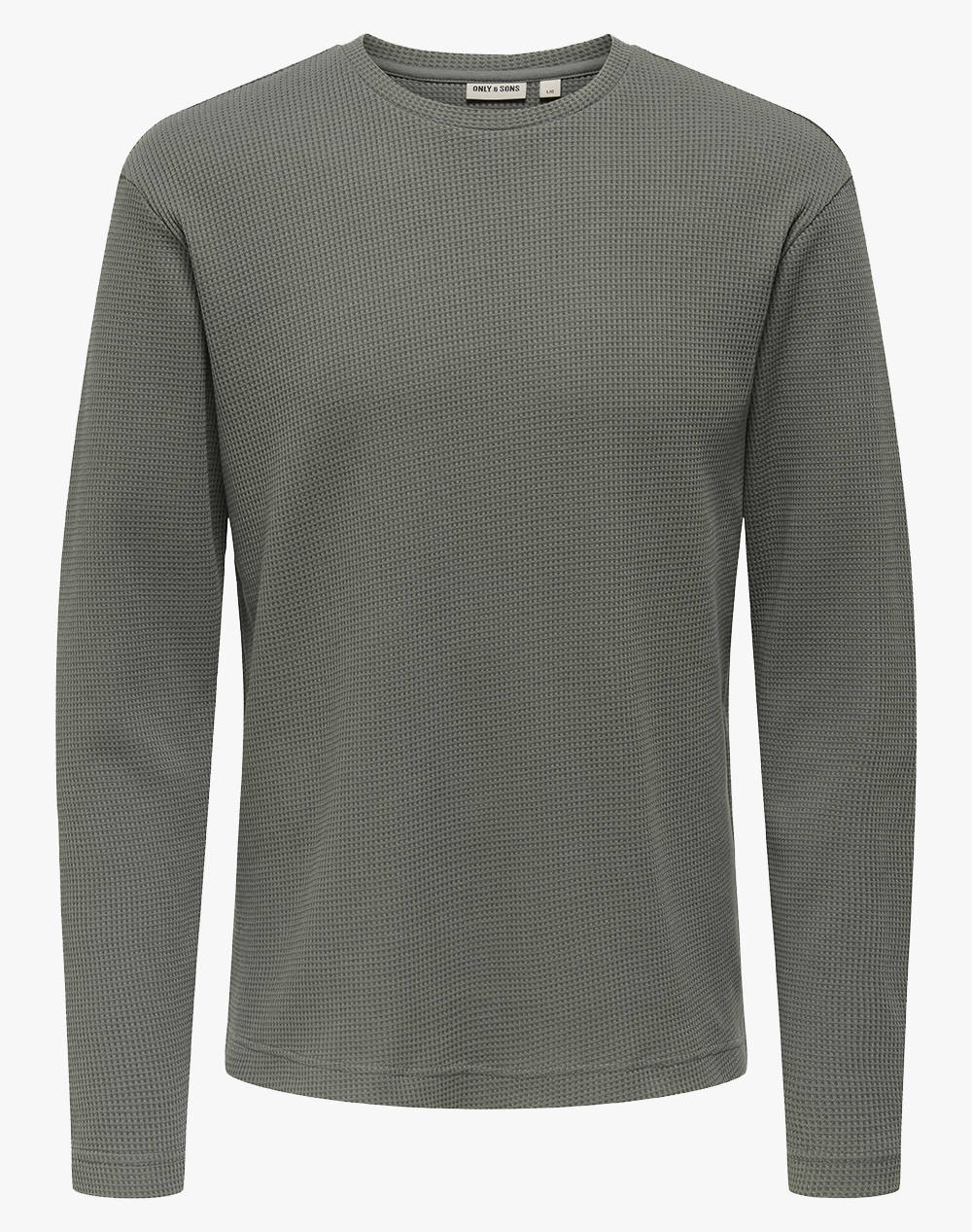 ONLY&SONS ONLY&SONS ONSTOBIE REG LS TEE 22034331-Castor Gray Gray