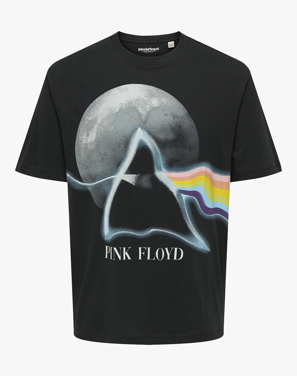 ONLY&SONS ONSPINK FLOYD RLX SS LIC TEE OLD 22035901-Jet BlackMOON JetBlack