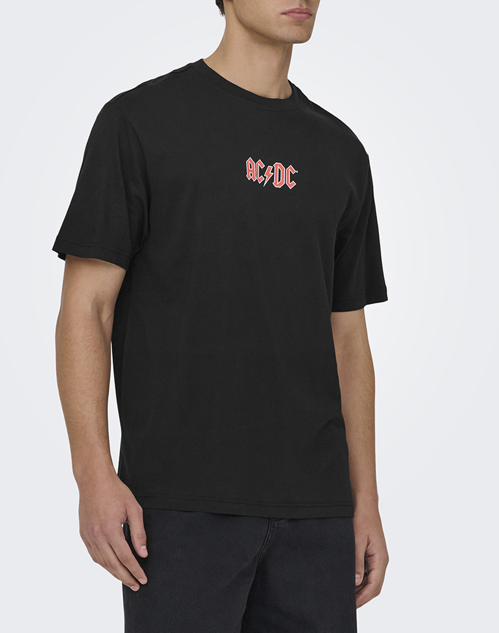 ONLY&SONS ONSACDC RLX SS LIC TEE 22035903-Jet BlackPATCHES JetBlack