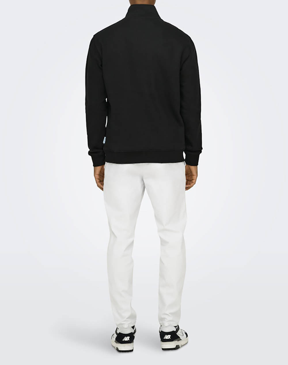 ONLY&SONS ONSCURATED REG HALF ZIP SWEAT NOOS 22030922-BLACK Black φωτογραφία