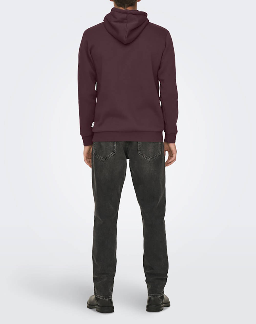 ONLY&SONS ONSCERES HOODIE SWEAT NOOS 22018685-Port Royale Bordeux φωτογραφία