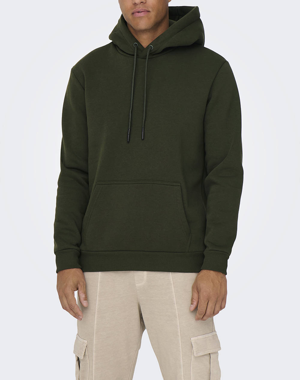ONLY&SONS ONSCERES HOODIE SWEAT NOOS 22018685-ROSIN DarkGreen