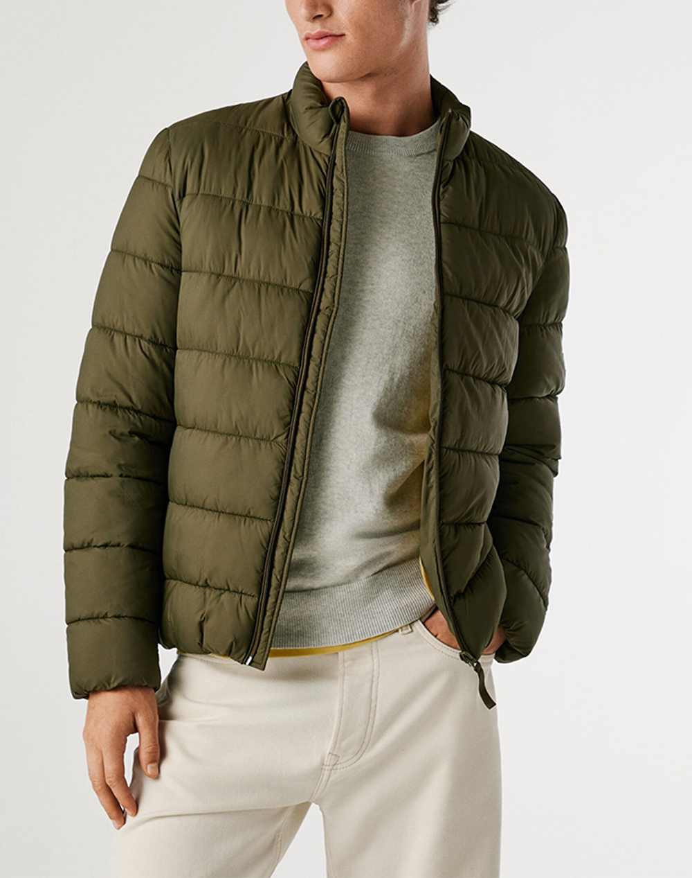 PEPE JEANS PEPE JEANS DROP 3A PUFFER JACKET ΜΠΟΥΦΑΝ ΑΝΔΡΙΚΟ PM4027171-679/MILITARY GRN ArmyGreen