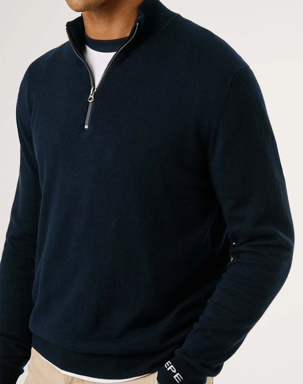 PEPE JEANS DROP 3A ANDRE MOCK ZIPPER ΠΛΕΚΤΟ ΑΝΔΡΙΚΟ PM7000012-594/DULWICH BLUE DarkBlue φωτογραφία