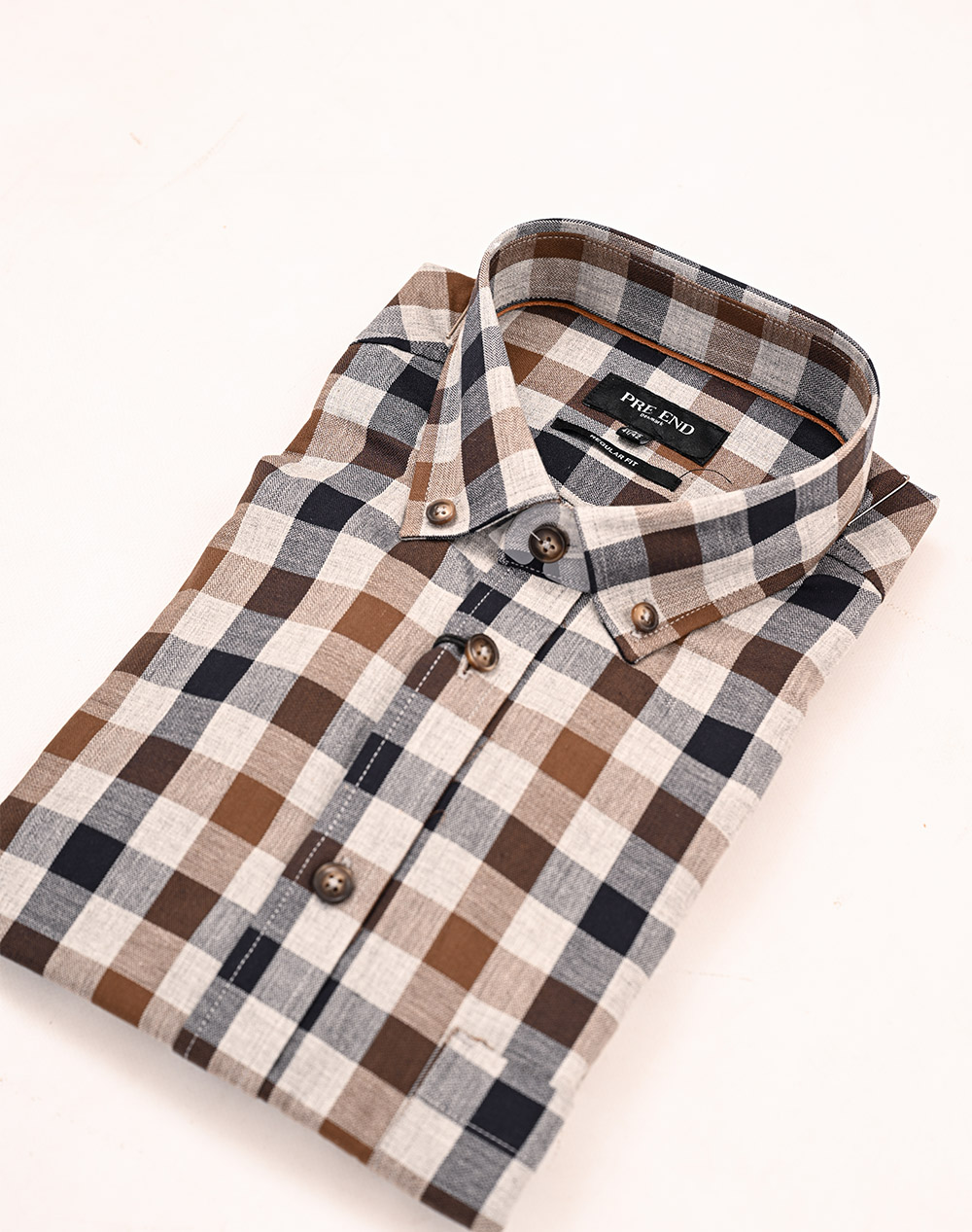 PRE END PEmurat LS shirt 31-100562-6036 Brown φωτογραφία