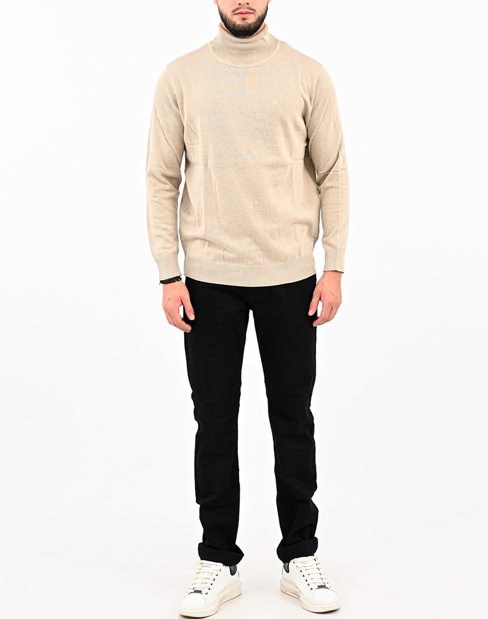 PRE END Pre End Malcom Roll Knit 21-100526-6539 Biege φωτογραφία