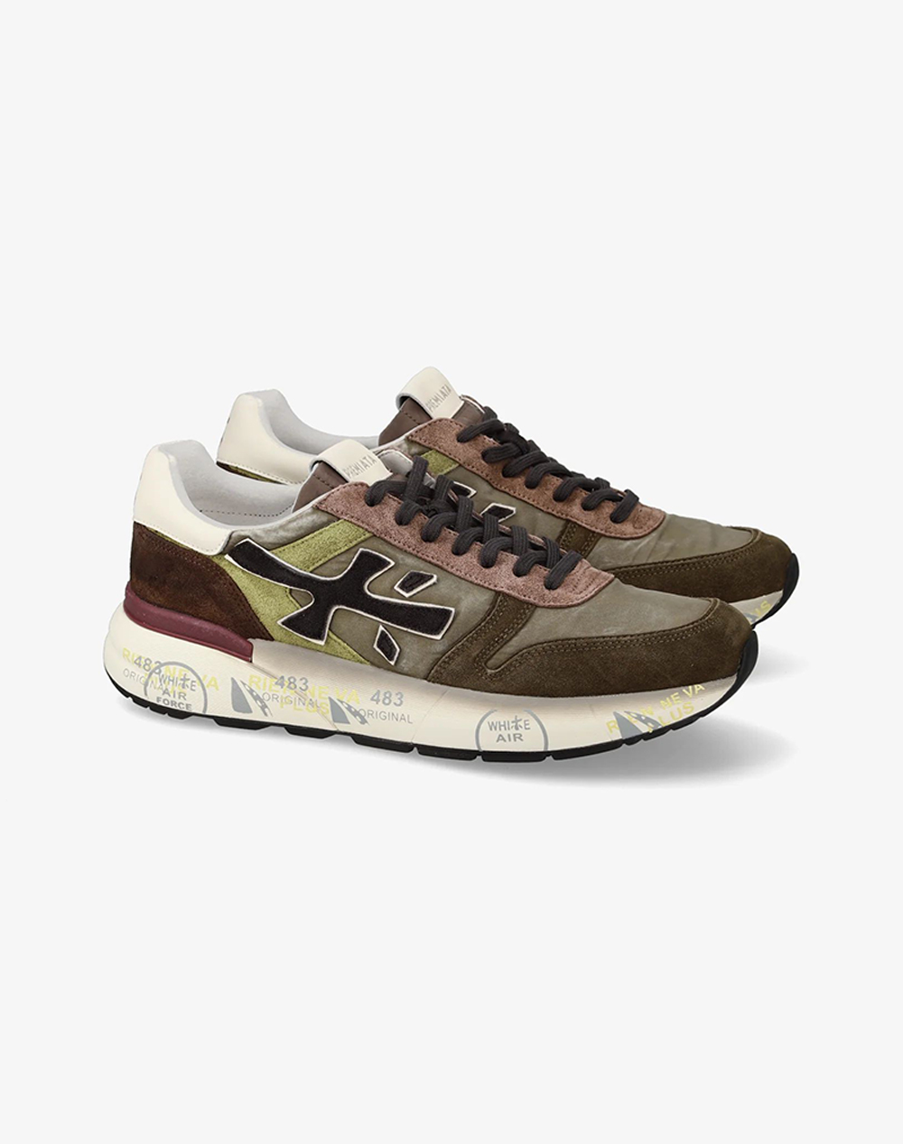 PREMIATA SNEAKERS MICK VAR 7717-MILITARY GREEN/BROWN Mixed φωτογραφία