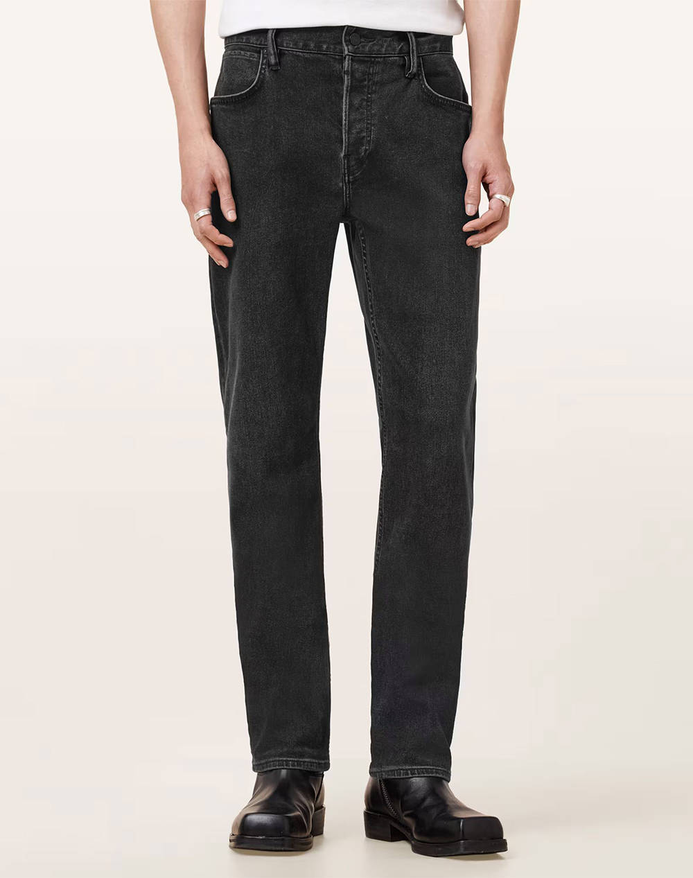 ALL SAINTS ALL SAINTS IGGY M024EB-WASHED BLACK DenimBlack