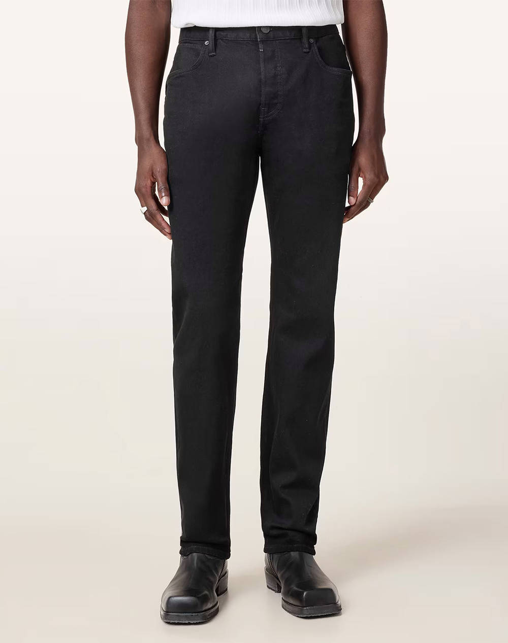 ALL SAINTS ALL SAINTS IGGY M024EB-JET BLACK JetBlack