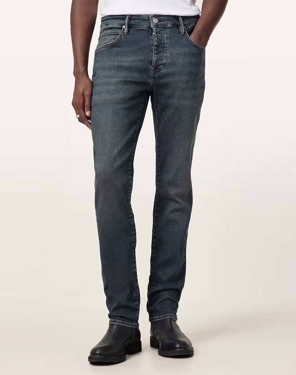 ALL SAINTS ALL SAINTS SID M023EB-INDIGO BLUE DenimDarkBlue