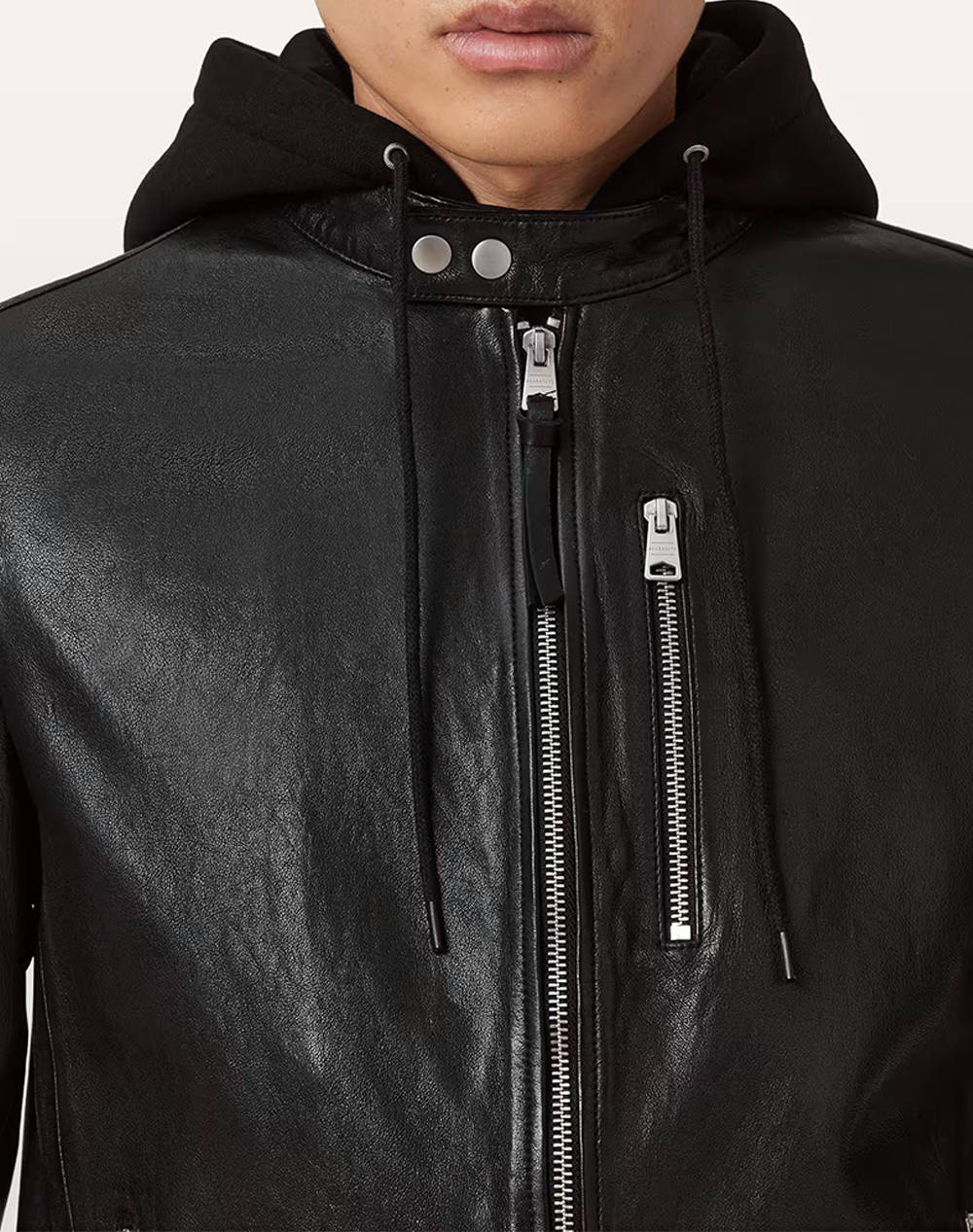 ALL SAINTS ASHTON JACKET M013LD-BLACK Black φωτογραφία