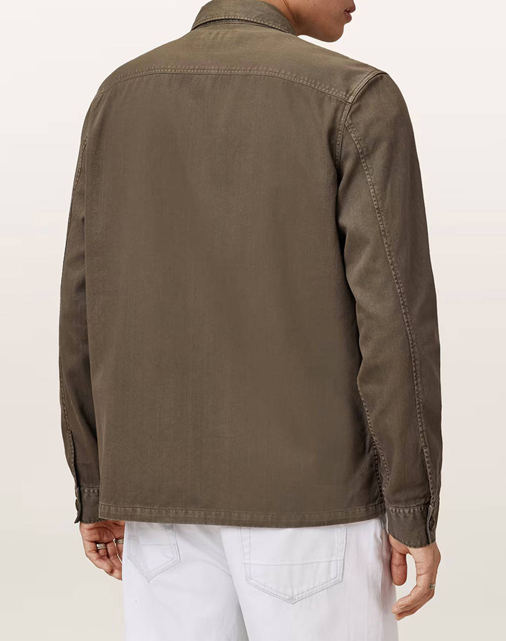 ALL SAINTS ALBYN LS SHIRT M018SD-PASTORAL GREEN DarkGreen φωτογραφία