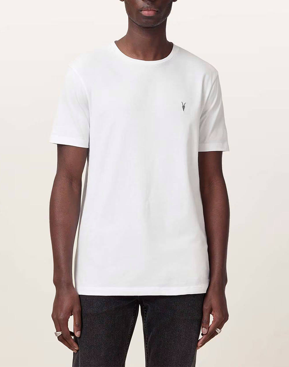ALL SAINTS ALL SAINTS BRACE SS CREW M030JB-OPTIC WHITE White
