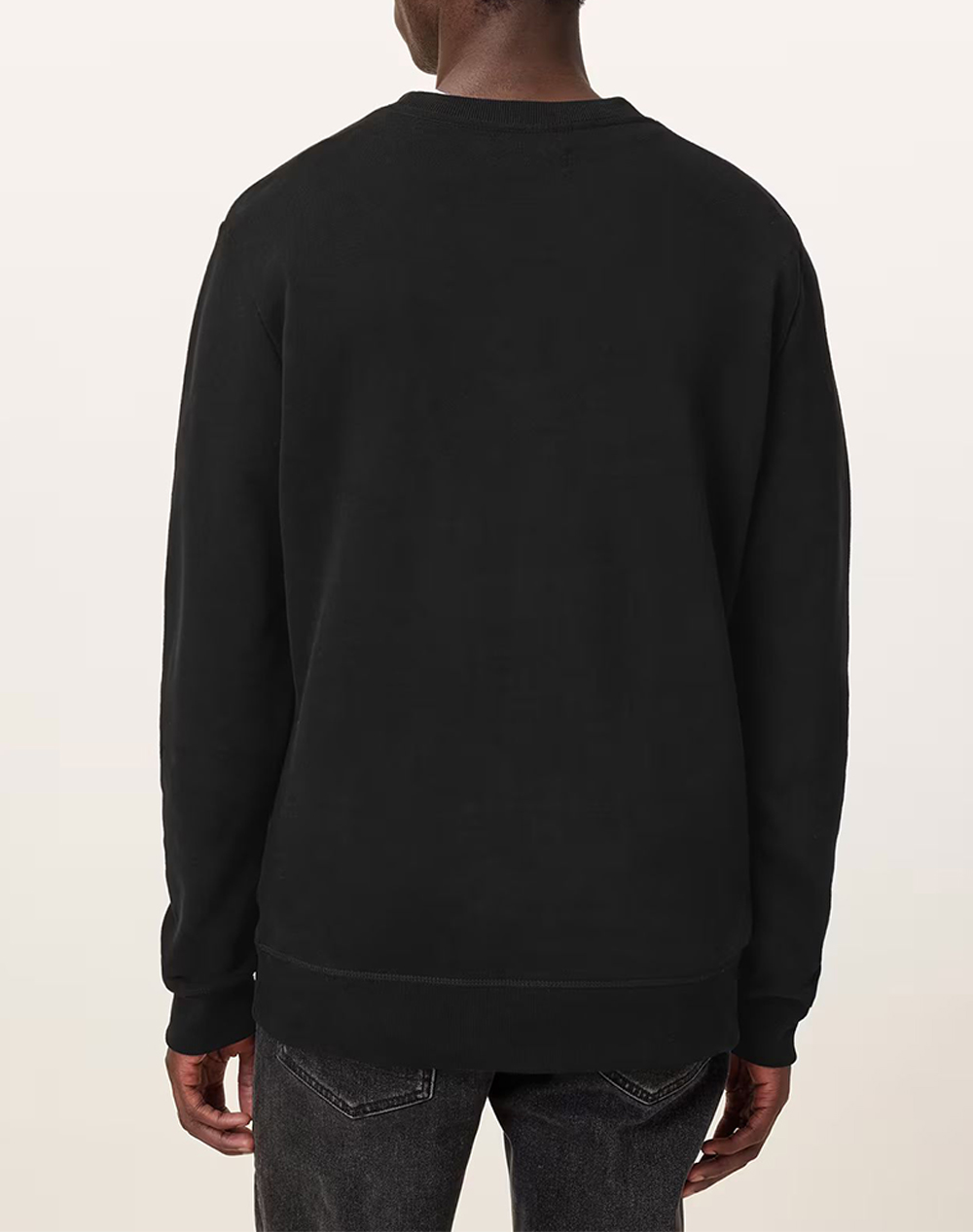 ALL SAINTS RAVEN CREW M037NB-BLACK Black φωτογραφία