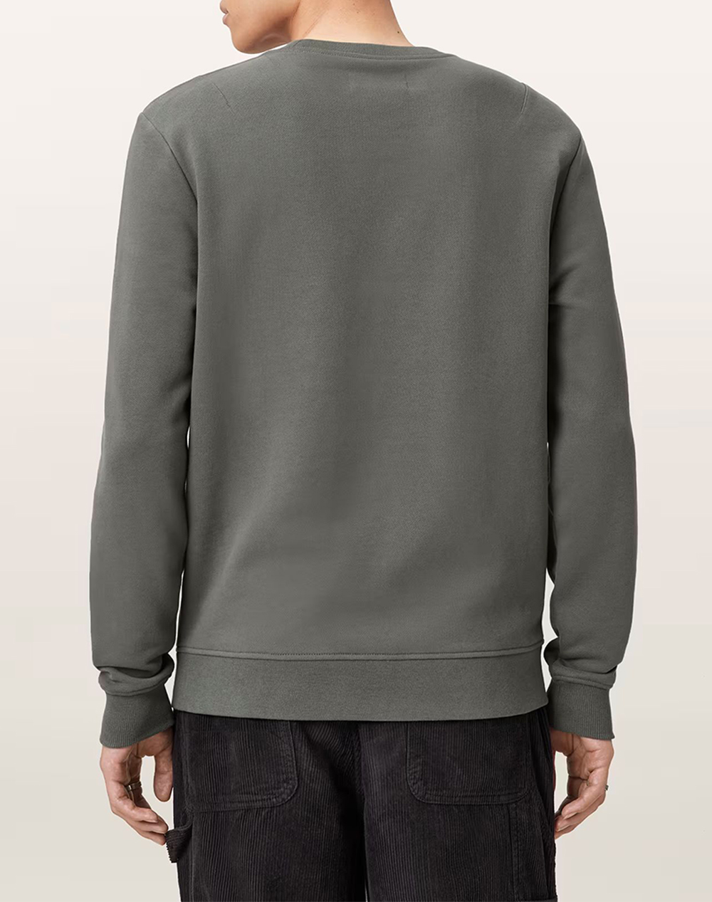 ALL SAINTS RAVEN CREW M037NB-GASTOR GREEN Khaki φωτογραφία