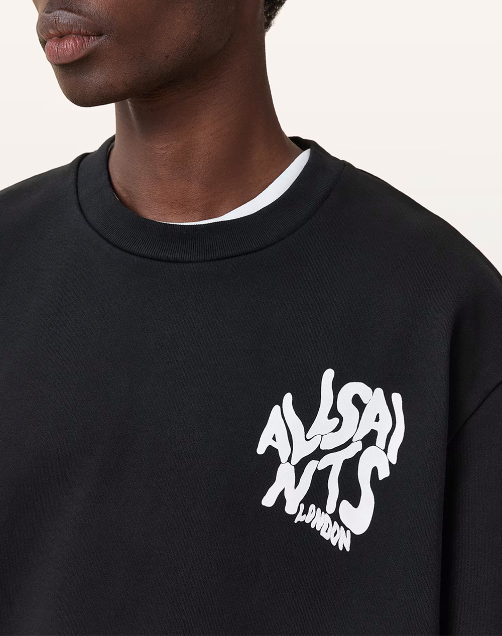 ALL SAINTS ORLANDO CREW M058NB-JET BLACK JetBlack φωτογραφία