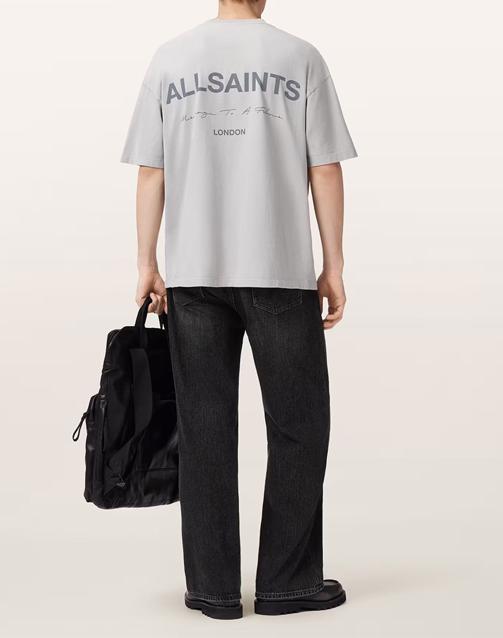 ALL SAINTS FUTURE SS CREW M006PD-CARBON GREY LightGray φωτογραφία
