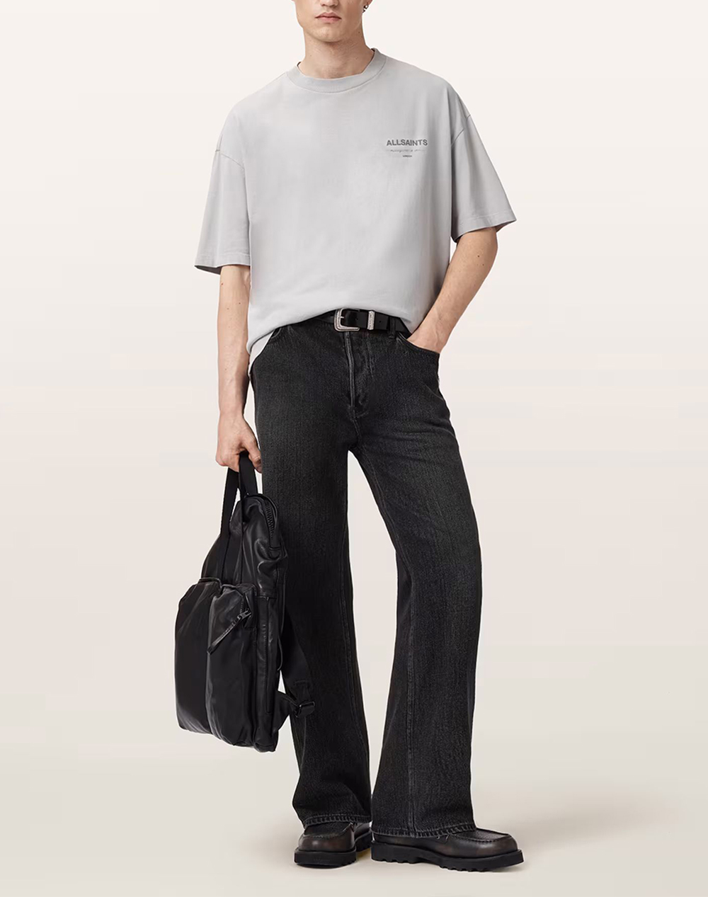 ALL SAINTS FUTURE SS CREW M006PD-CARBON GREY LightGray φωτογραφία