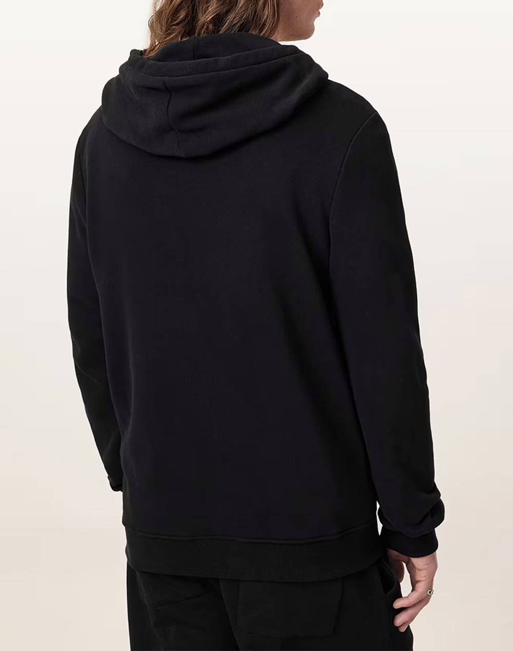 ALL SAINTS RAVEN ZIP HOODY M028NA-BLACK Black φωτογραφία