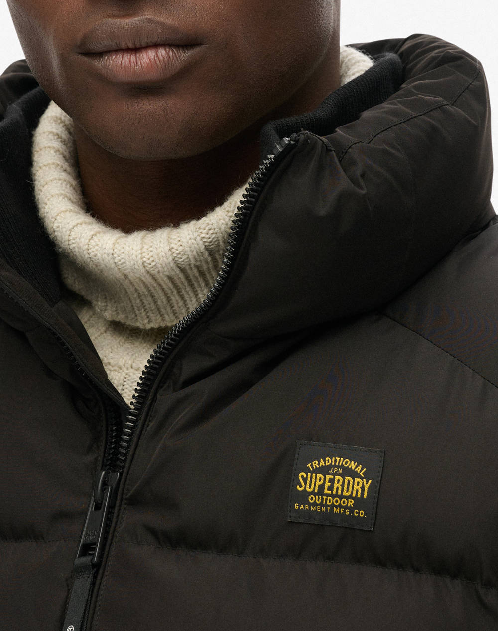 SUPERDRY D1 SDSW SPORTS PUFFER GILET ΜΠΟΥΦΑΝ ΑΝΔΡΙΚΟ M5012288A-02A Black φωτογραφία