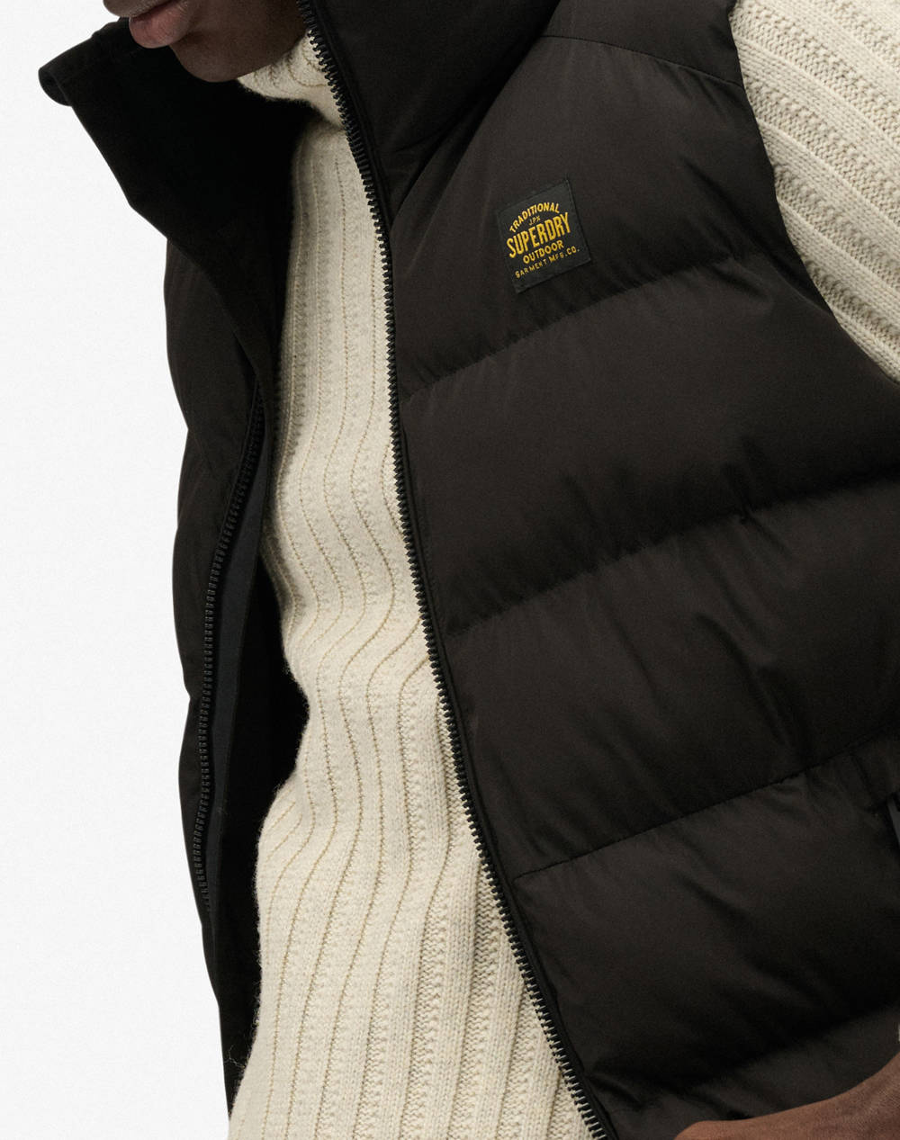 SUPERDRY D1 SDSW SPORTS PUFFER GILET ΜΠΟΥΦΑΝ ΑΝΔΡΙΚΟ M5012288A-02A Black φωτογραφία