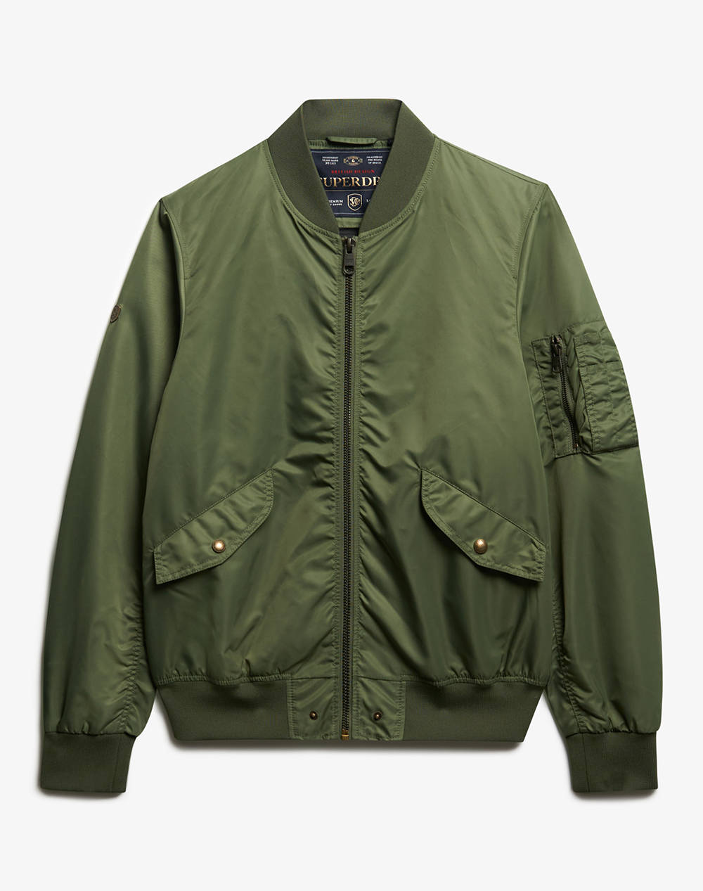 SUPERDRY D3 STUD MERCHANT MA1 BOMBER ΜΠΟΥΦΑΝ ΑΝΔΡΙΚΟ M5012221A-43E ArmyGreen
