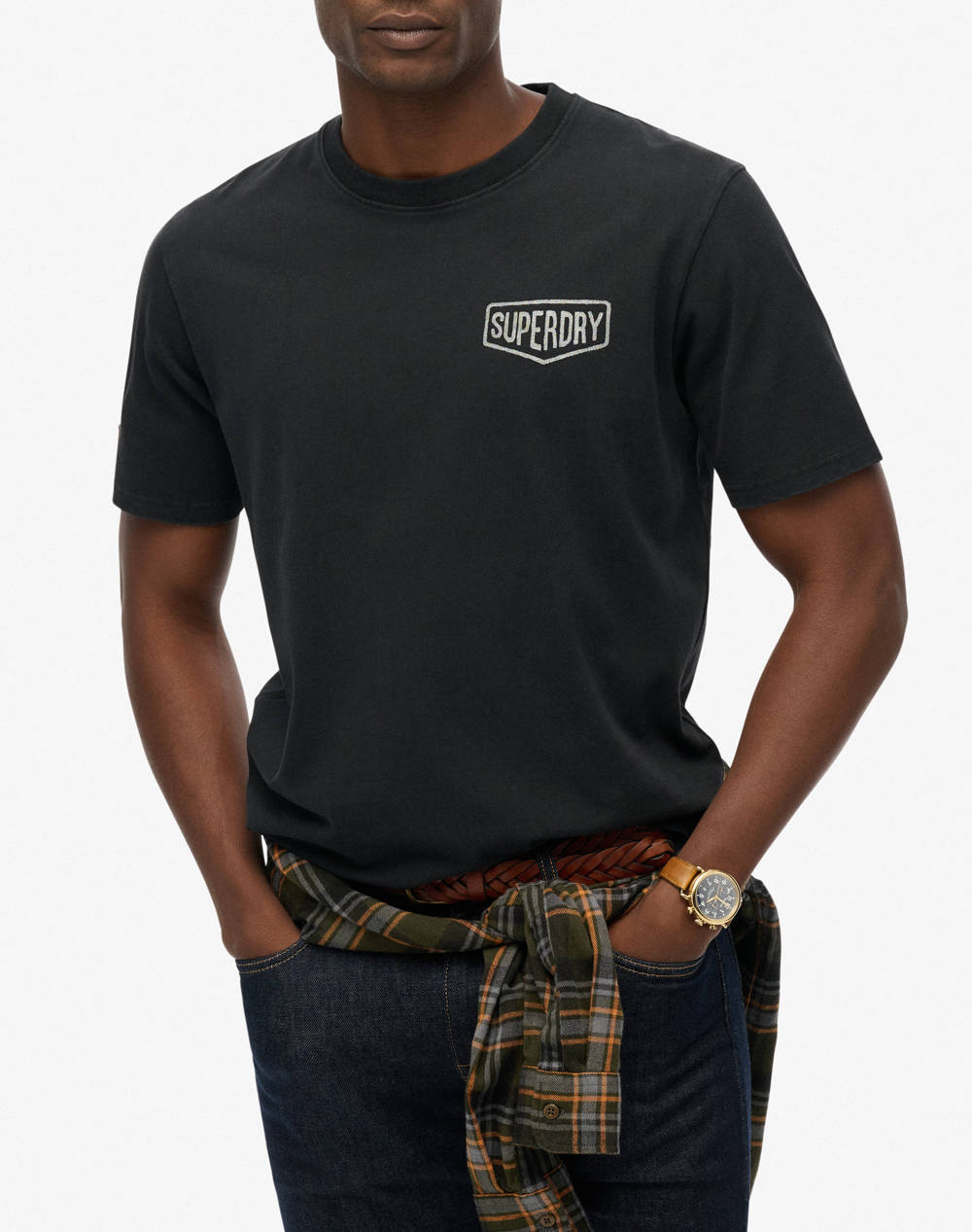 SUPERDRY D2 OVIN WORK TAB LOOSE TEE ΜΠΛΟΥΖΑ ΑΝΔΡΙΚΟ M1012273A-02A Black