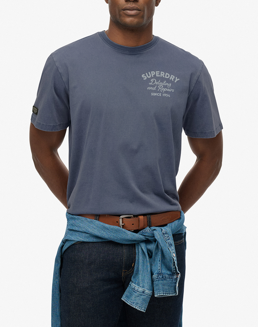 SUPERDRY D1 OVIN TRADE TOOLS OVERSIZED TEE ΜΠΛΟΥΖΑ ΑΝΔΡΙΚΟ M1012263A-CM9 RafBlue