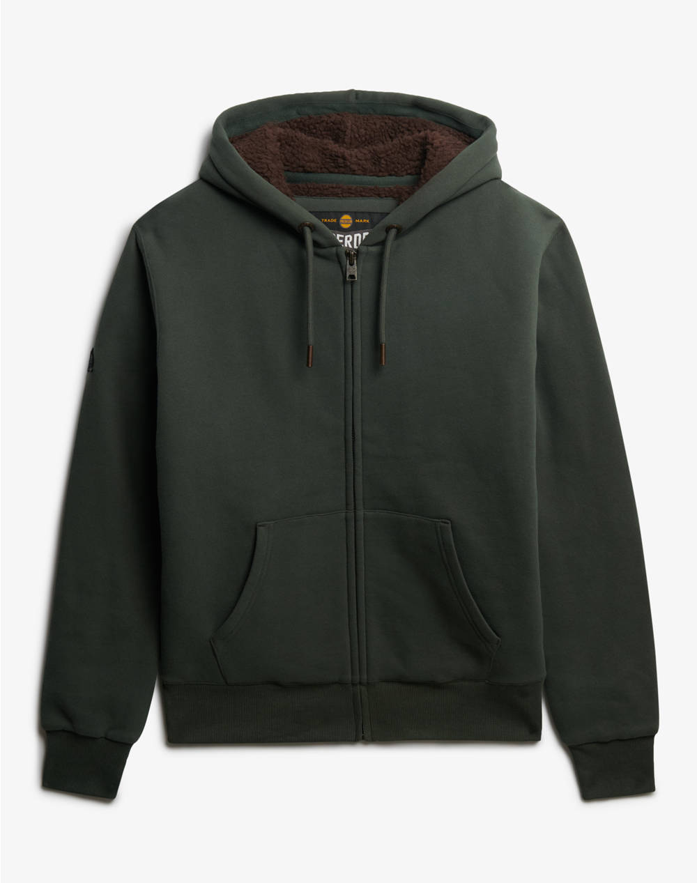 SUPERDRY D1 BORG LINED ZIPHOOD ΦΟΥΤΕΡ ΑΝΔΡΙΚΟ M2014502A-FPX DarkGreen