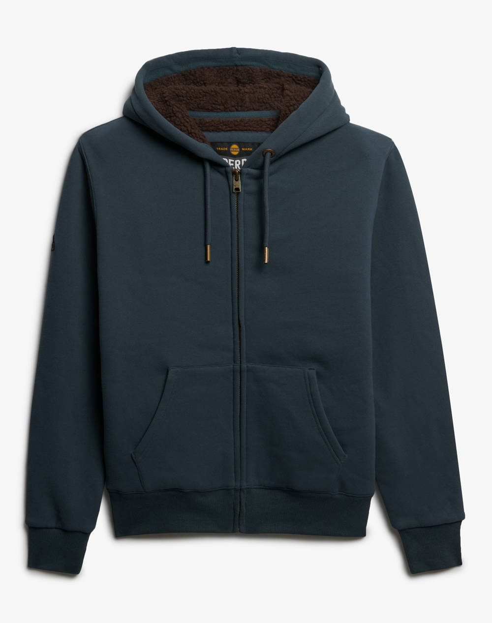 SUPERDRY D1 BORG LINED ZIPHOOD ΦΟΥΤΕΡ ΑΝΔΡΙΚΟ M2014502A-1XX DarkSlateGrey