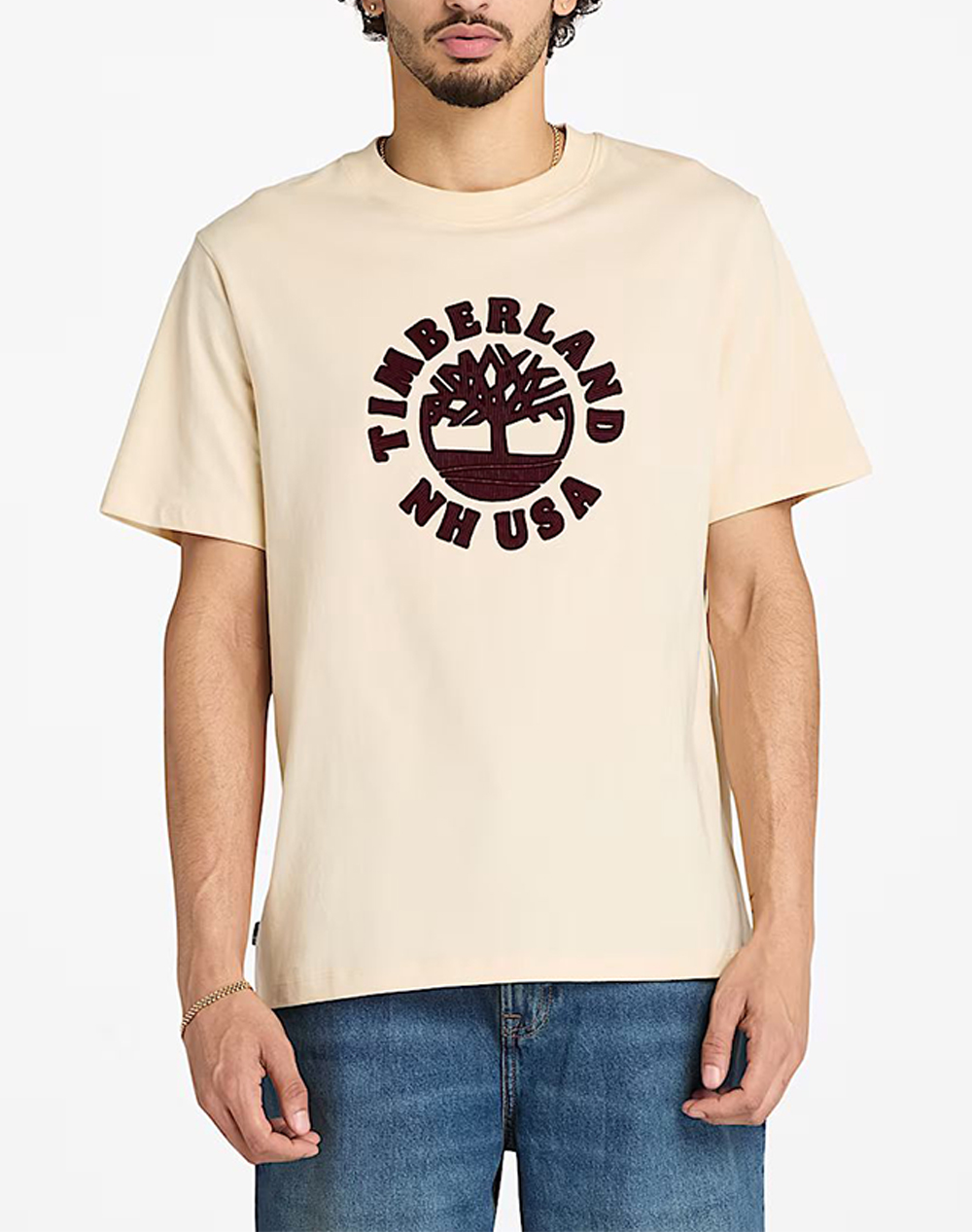 TIMBERLAND Holiday Front Graphic SS Tee TB0A5MJ2-EFL Biege