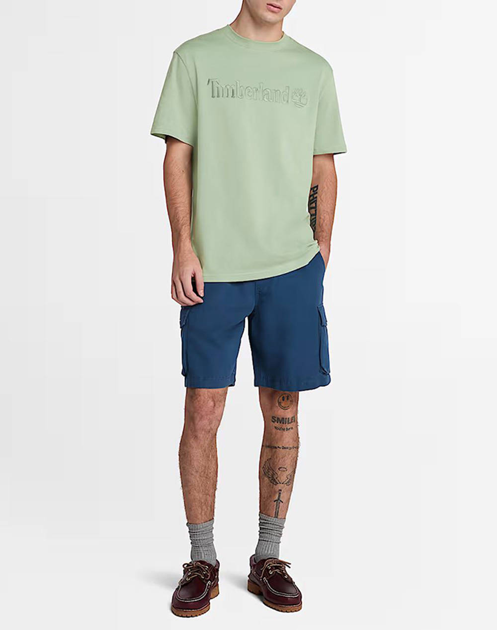 TIMBERLAND HAMPTHON Short Sleeve Tee TB0A6VPE-EC6 LightGreen φωτογραφία