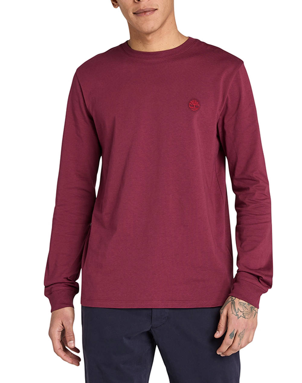 TIMBERLAND DUNSTAN RIVER Long Sleeve Tee TB0A2BQ3-648 Bordeux