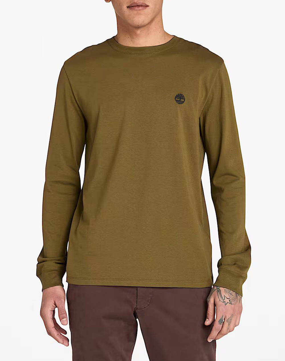 TIMBERLAND DUNSTAN RIVER Long Sleeve Tee TB0A2BQ3-302 Olive